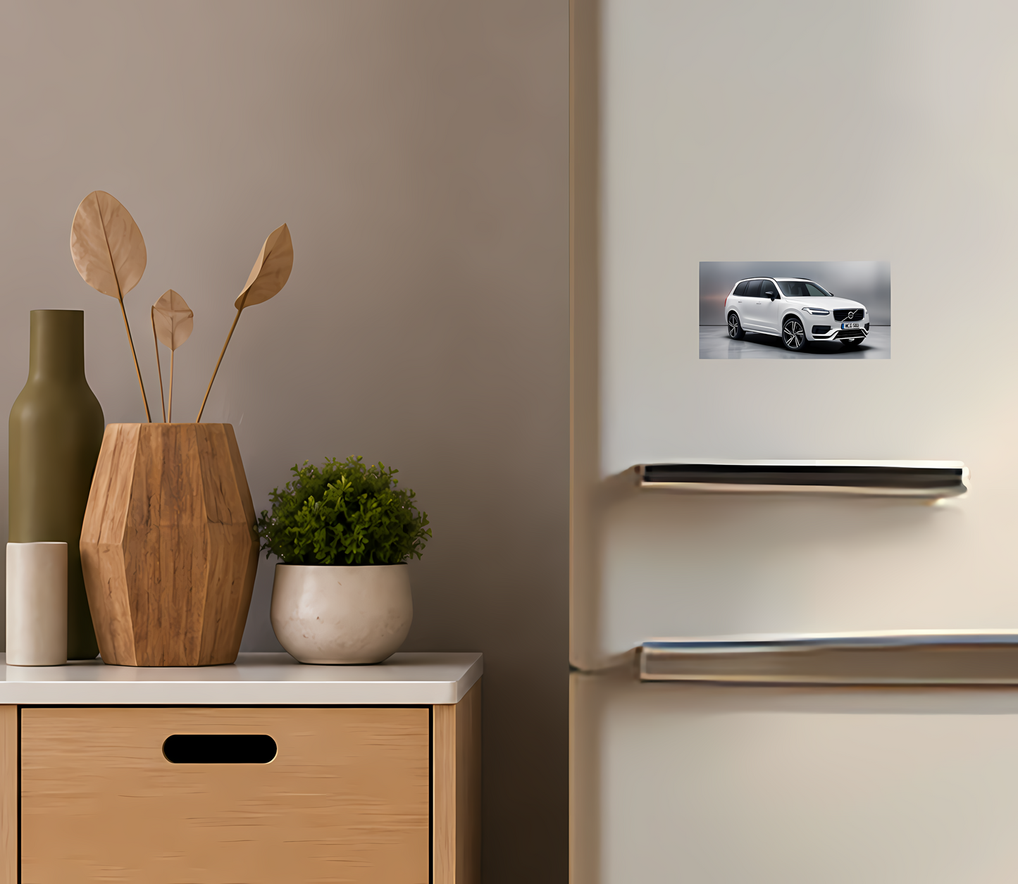 Retro SUV-Magnet – Sportig Kylskåpsmagnet med Elegant Bilinspirerad Design