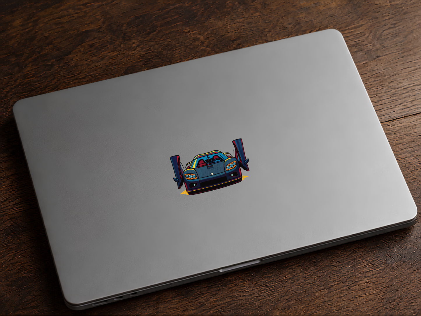 Koenigsegg CCR Frontvy Klistermärke – Retro Pop Art 6.4 cm