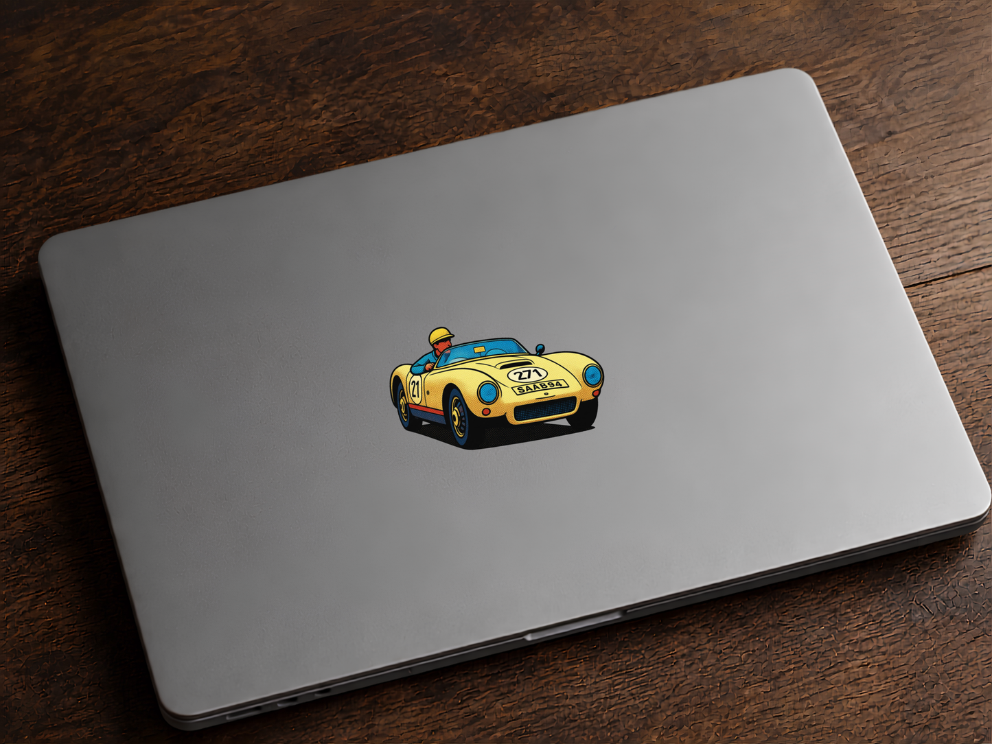 Saab Sticker | Retro Pop Art Classic Car Decal | NEXO