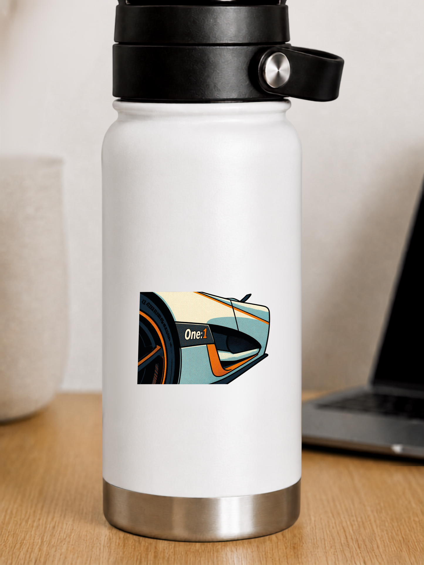 Koenigsegg One:1 detaljklistermärke 6.6cm lång