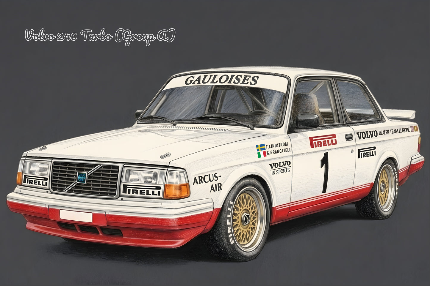 Volvo 240 Turbo Group A Poster – Racing Edition