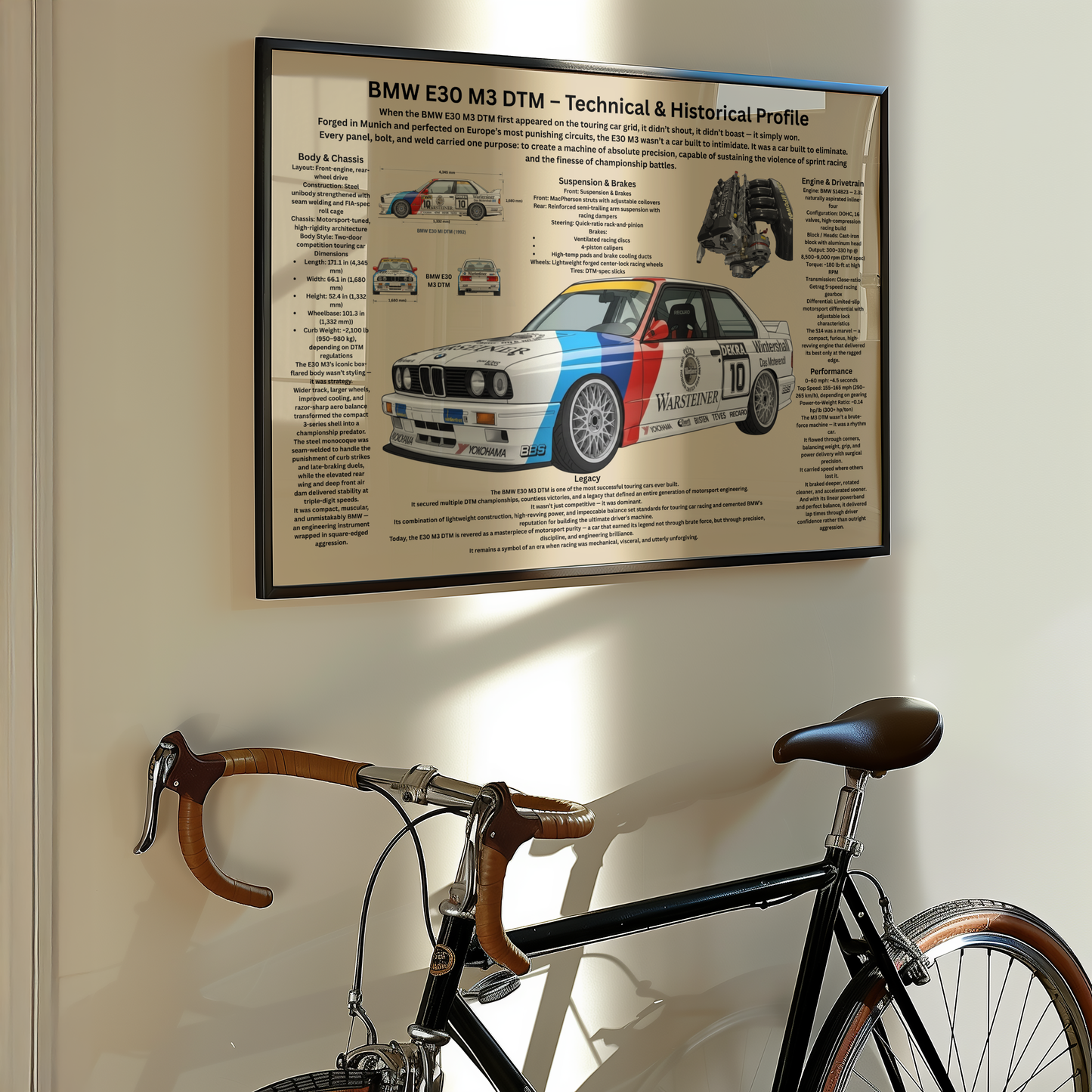 BMW E30 Poster | Classic BMW Wall Art | A2 & A3