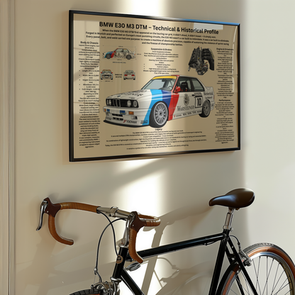 BMW E30 Poster | Classic BMW Wall Art | A2 & A3