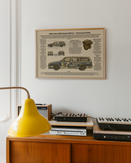 1994 Volvo 850 Estate BTCC Inspirerad – Teknisk Profilposter
