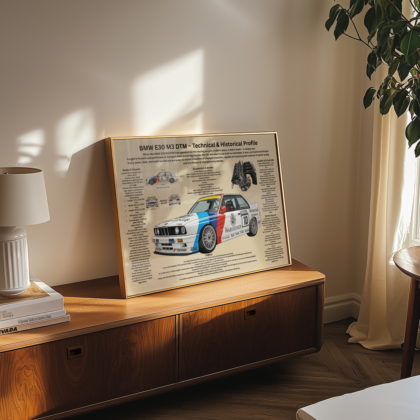 BMW E30 Poster | Classic BMW Wall Art | A2 & A3