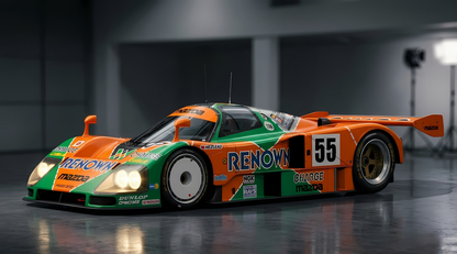 Orange Le Mans Racer Magnet – Endurance Racing Kylskåpsmagnet