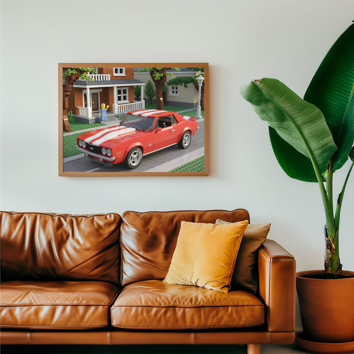 Chevrolet Camaro SS-inspirerad Affisch | Premium Glossigt Fotopapper | A2 & A3