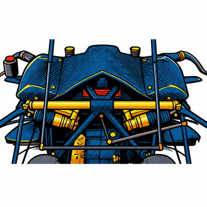 Koenigsegg Bakre Fjädring Pop Art-klistermärke | Premium Die-Cut 6.4 cm lång  | Nexo