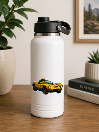 Saab Sonett Retro Klistermärke – Klassisk Svensk Sportbil