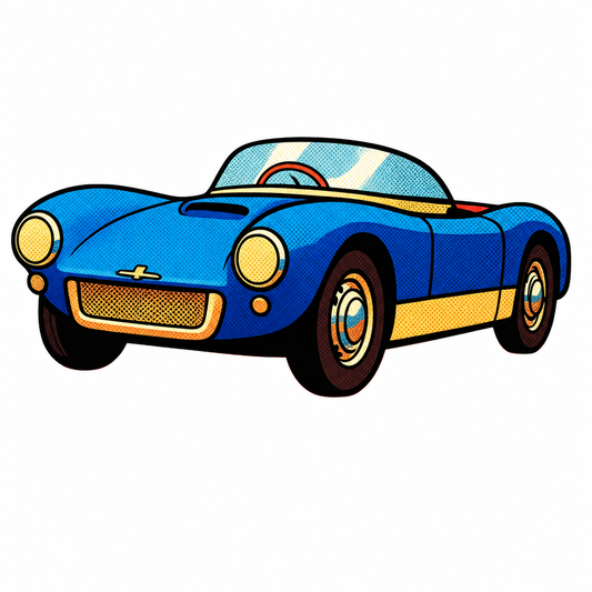 Saab Sonett Sticker – Retro Swedish Sports Car Vinyl Decal | Classic Vintage Car Laptop Sticker |  Gift for Saab Enthusiasts
