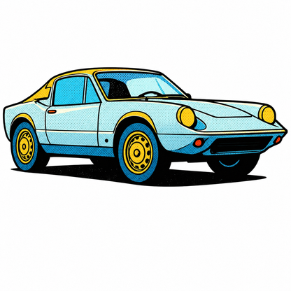 Saab  Sticker | Retro Pop Art Classic Car Decal | NEXO