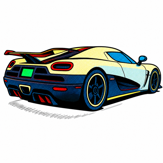 Koenigsegg Agera R bakifrån 7.4 cm lång