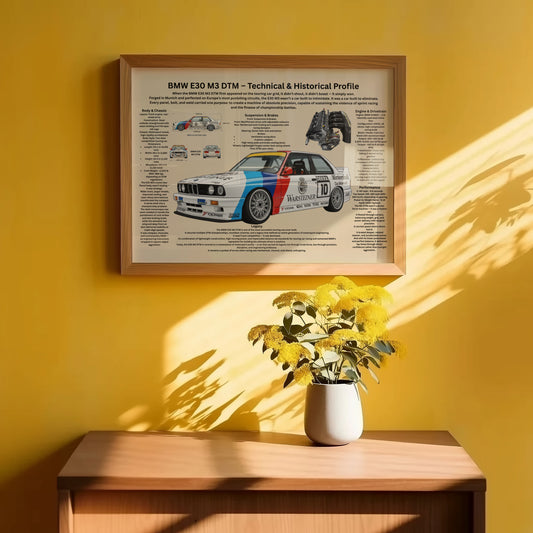 Volvo 240 Turbo Gruppe A (ETCC & DTM 1985) Poster – Technisches Profil