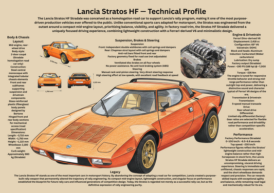 Classic Rally Legend Poster – Technical & Historical Profile (1973–1978)