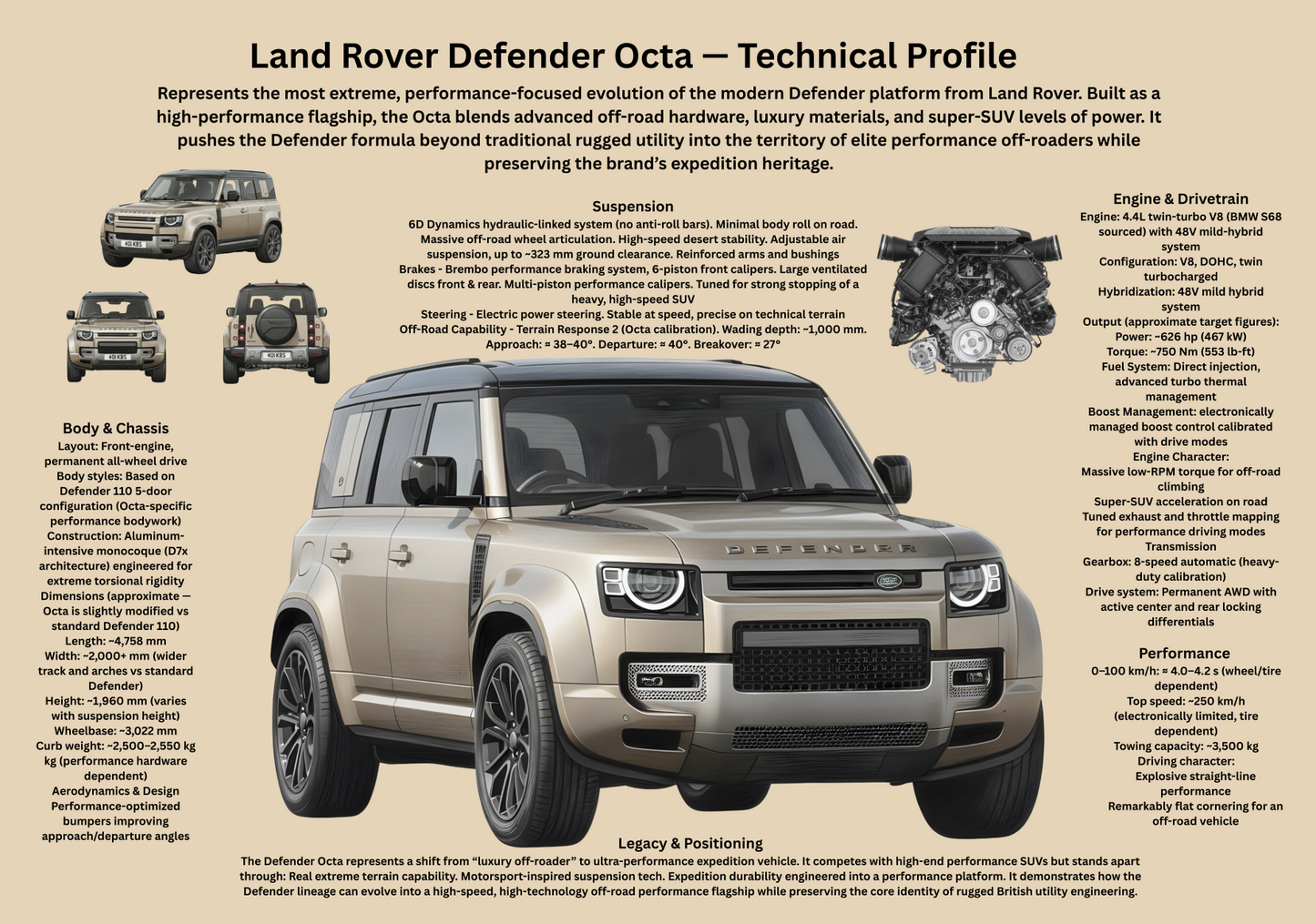 High-Performance Luxury Off-Road SUV Poster – Technical &amp; Historical Profile (2024–Present)