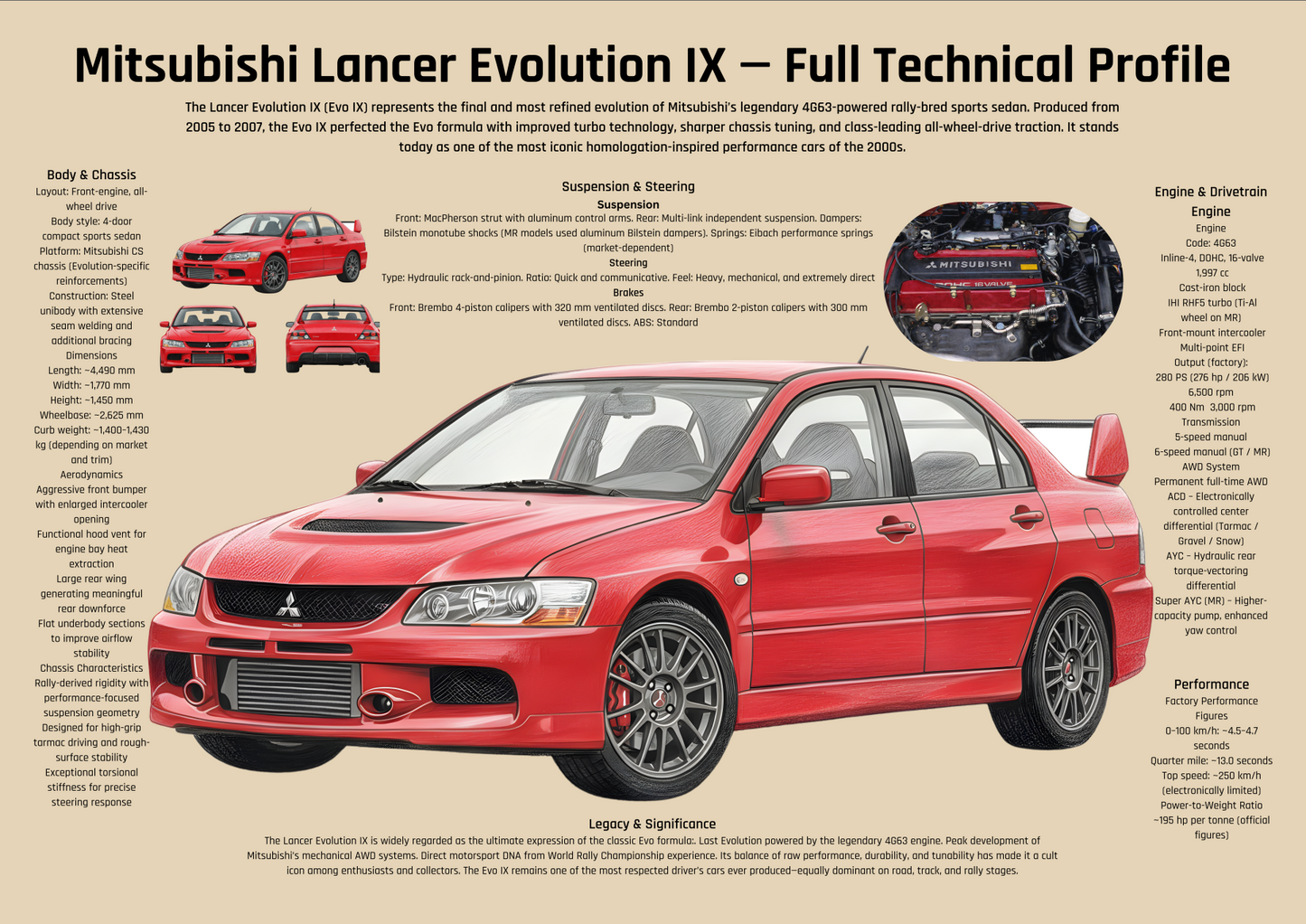 Japanese Rally Sports Sedan Poster – Technical & Historical Profile (2005–2007)