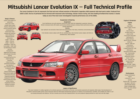 Japanese Rally Sports Sedan Poster – Technical & Historical Profile (2005–2007)