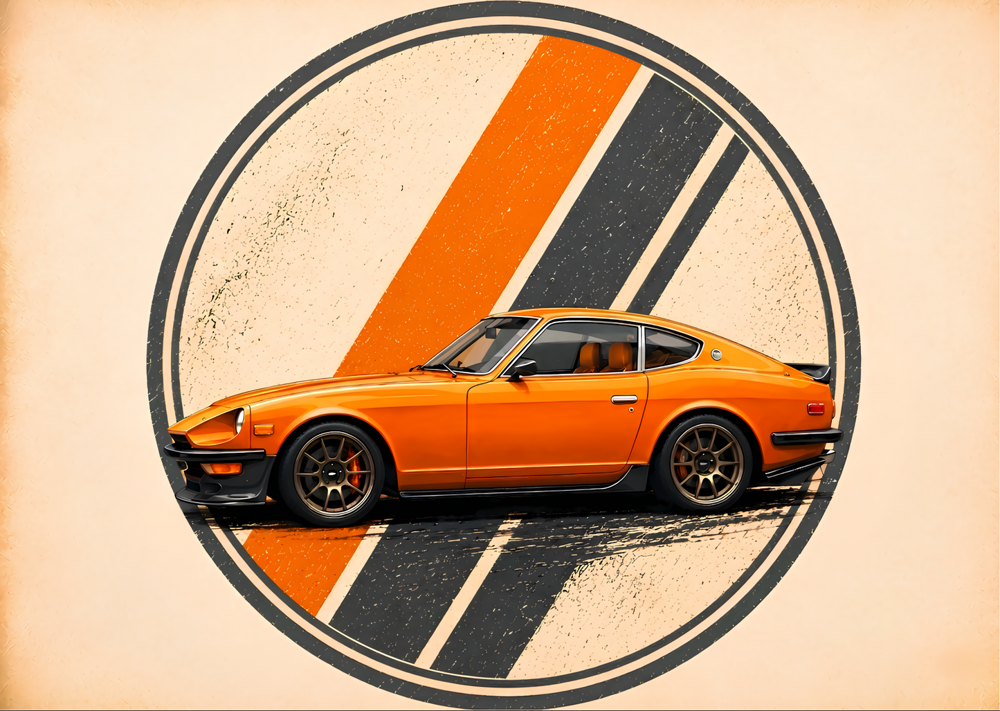 Japansk Sportbil Poster – Retro JDM Väggkonst A2 & A3