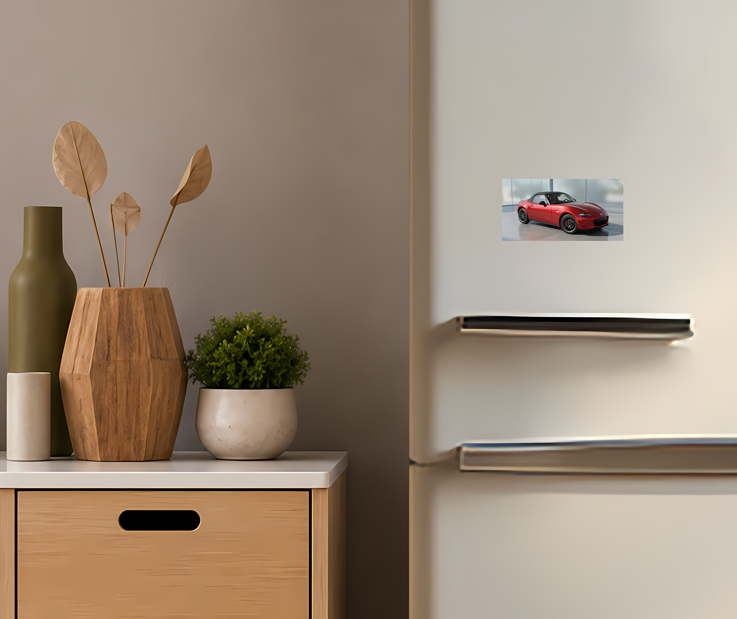 Retro Cabrioletmagnet – Sportig Kylskåpsmagnet med Elegant Bilinspirerad Design
