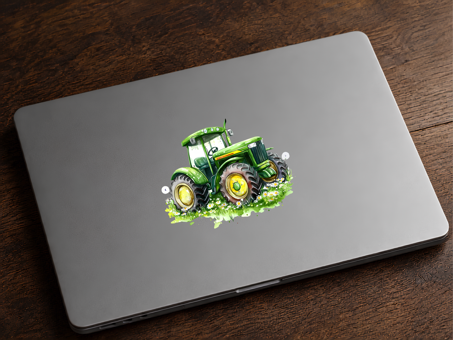 Grön Traktor Klistermärke – Lantligt Motiv 10 cm