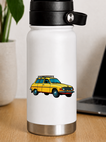 Saab 95 Wagon Sticker | Retro Pop Art Classic Swedish Car Decal | NEXO