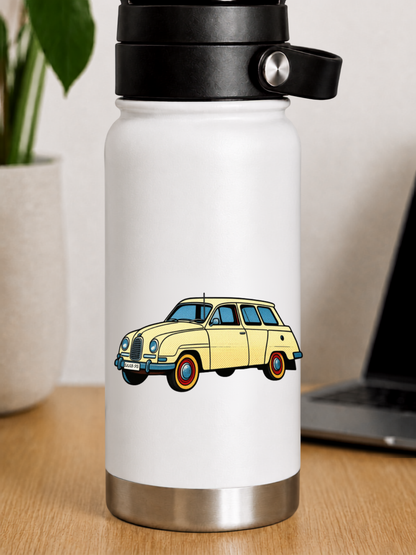 SAAB 95 Retro Sticker – Vintage Classic Wagon Illustration