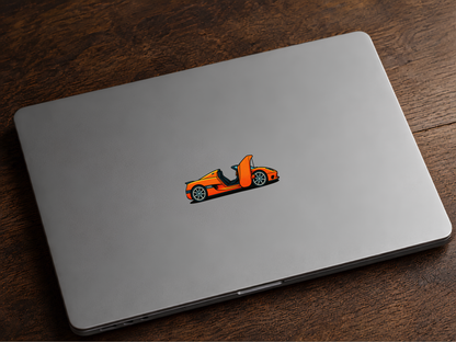 Koenigsegg CCR Klistermärke – Retro Pop Art Hyperbil Sticker 8.5 cm