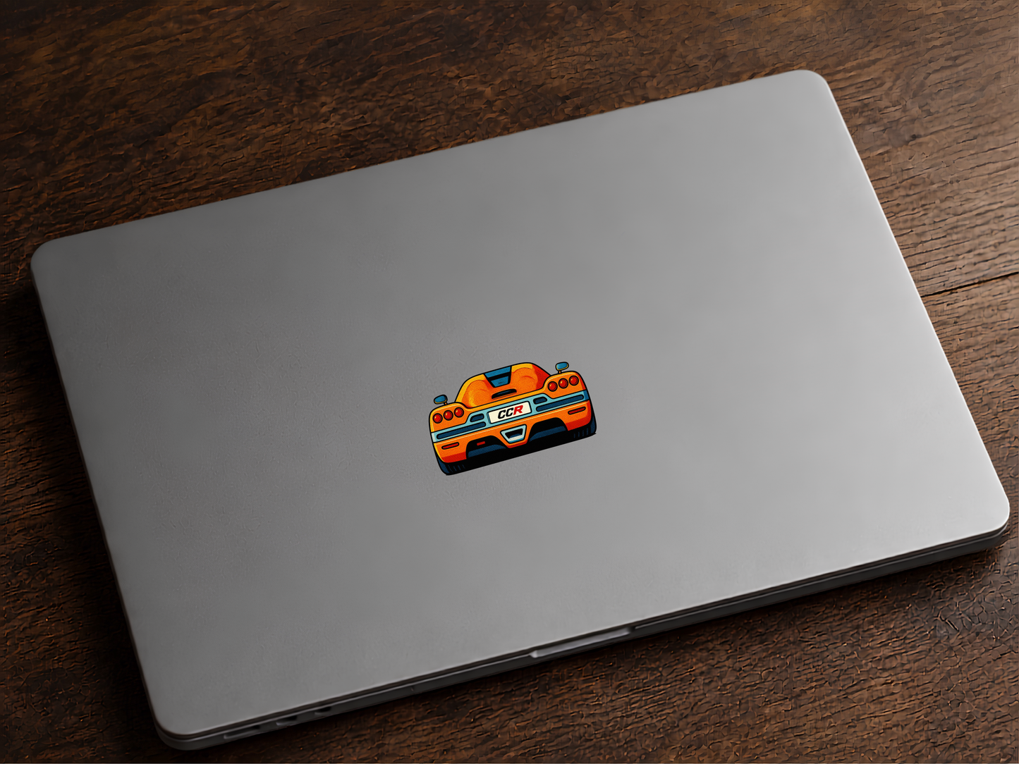 Koenigsegg CCR Bakifrån Klistermärke – Retro Pop Art Hyperbil 6.4 cm