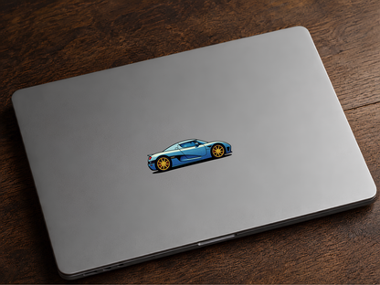 Koenigsegg CCX Sidoprofil Pop Art Klistermärke – Premium Die Cut Sticker 8.4 cm