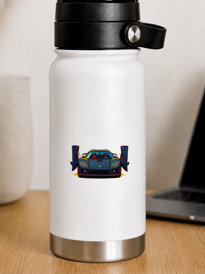 Koenigsegg CCR Frontvy Klistermärke – Retro Pop Art 6.4 cm