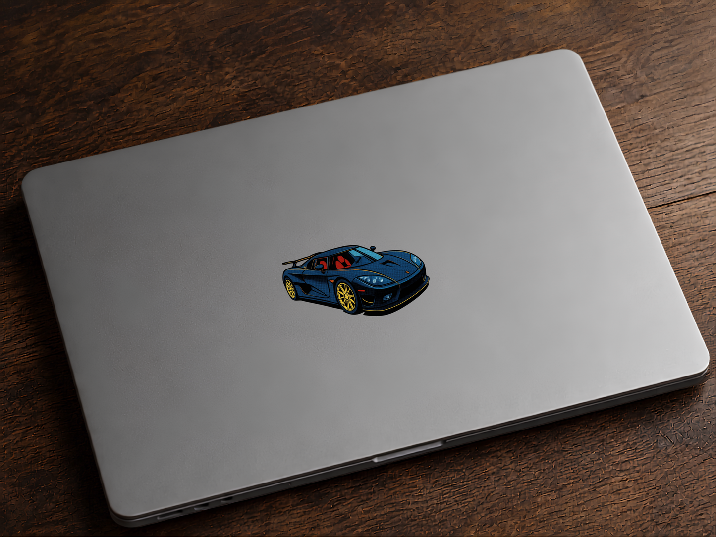 Koenigsegg CCX Pop Art-klistermärke 7cm lång