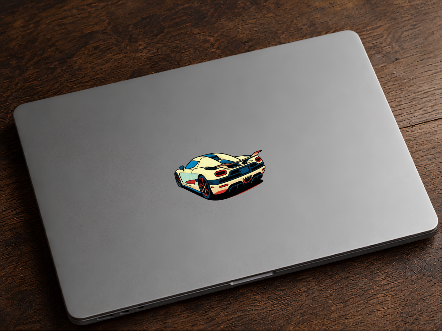 Koenigsegg  Pop Art-klistermärke 6.8 cm lång