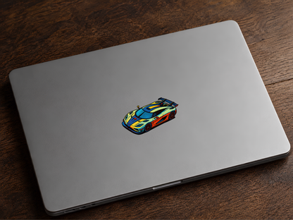Koenigsegg One:1 Pop Art-klistermärke | Premium Die-Cut 7.9 cm  | Nexo