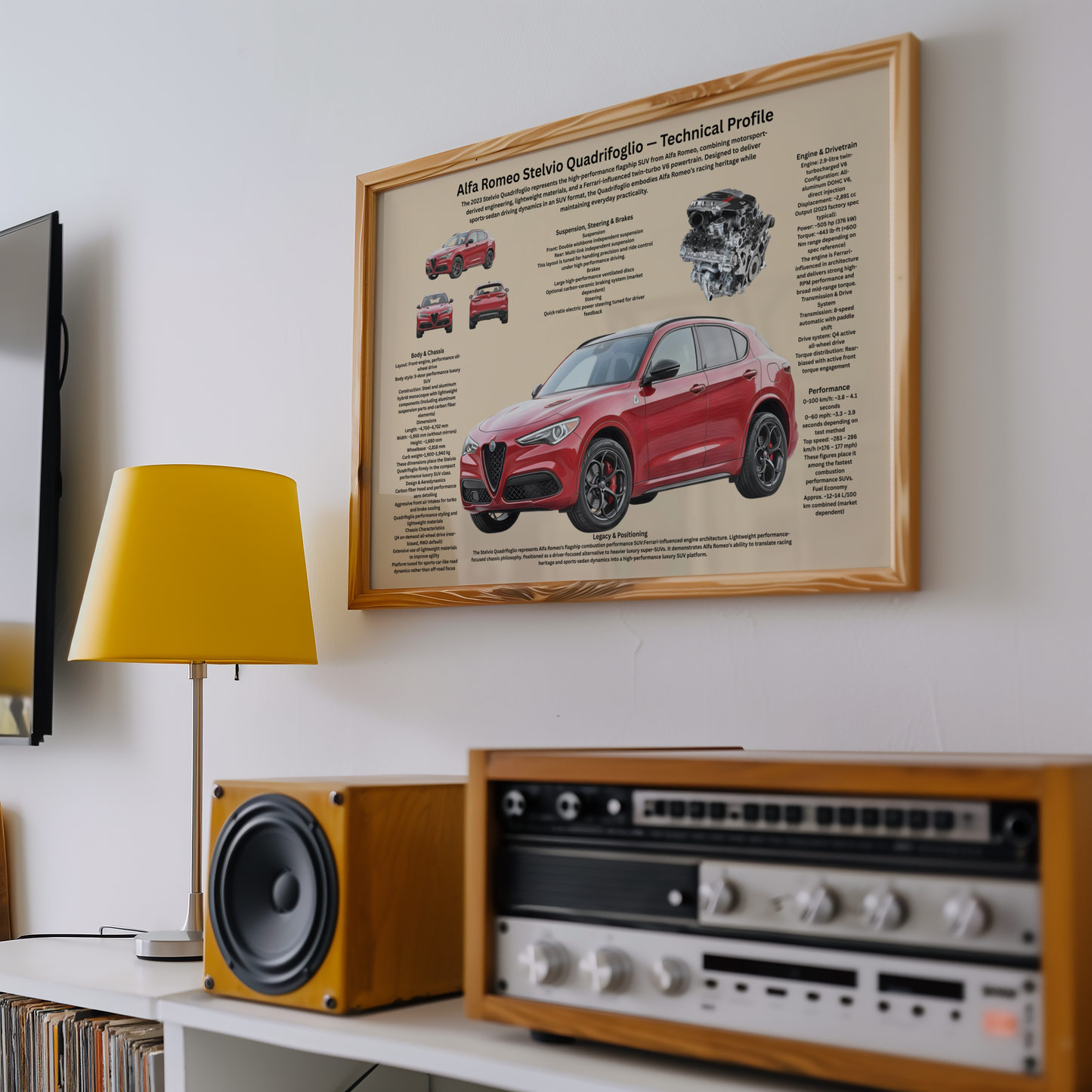 Italian Lightweight Sports Car Poster – Technical & Historical Profile