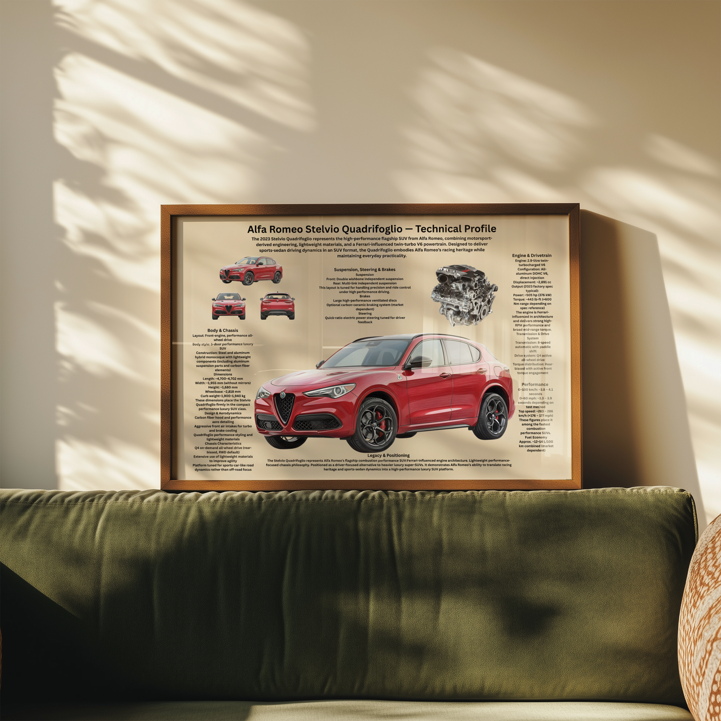 Italian Lightweight Sports Car Poster – Technical & Historical Profile