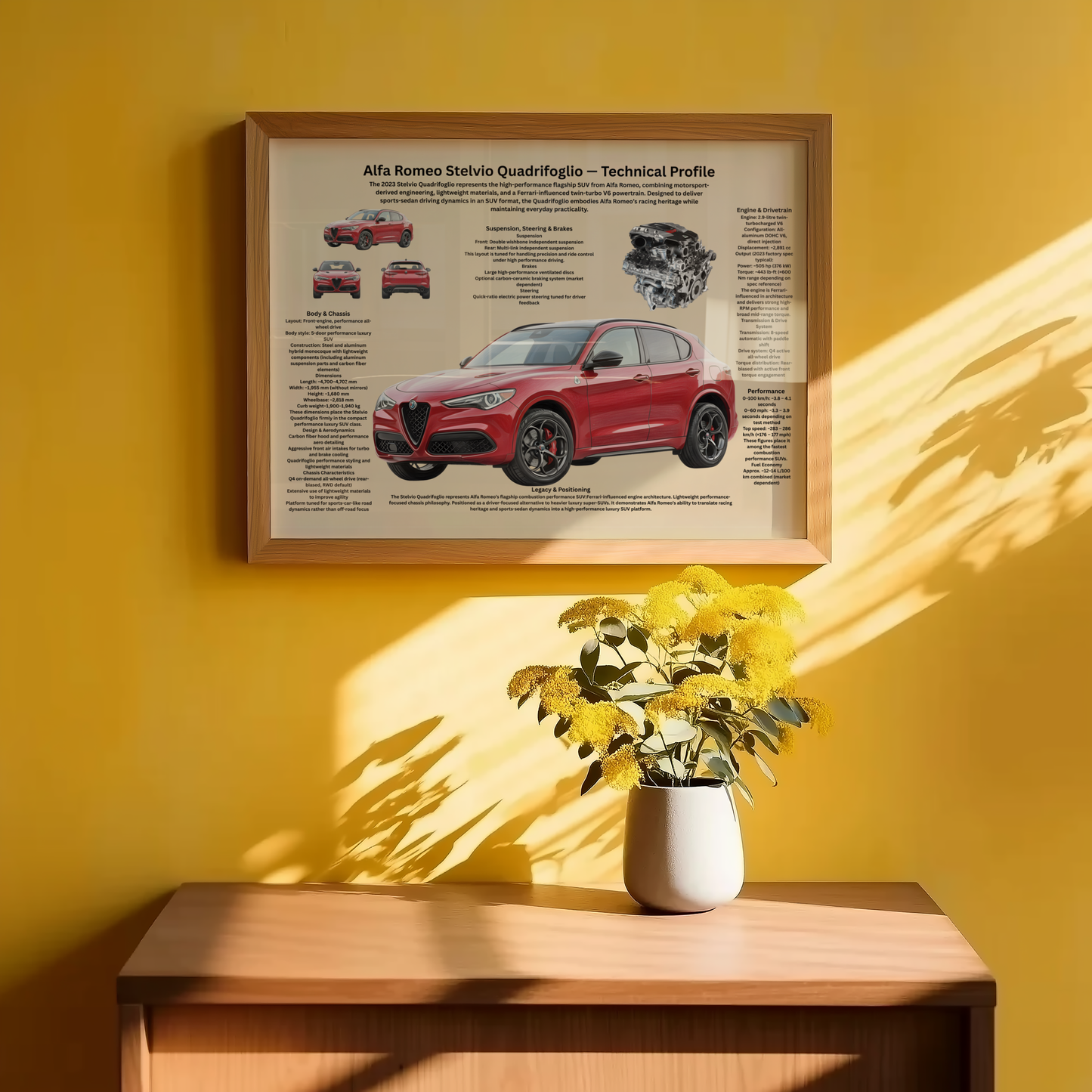Italian Lightweight Sports Car Poster – Technical & Historical Profile