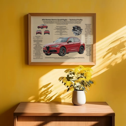 Italian Lightweight Sports Car Poster – Technical & Historical Profile