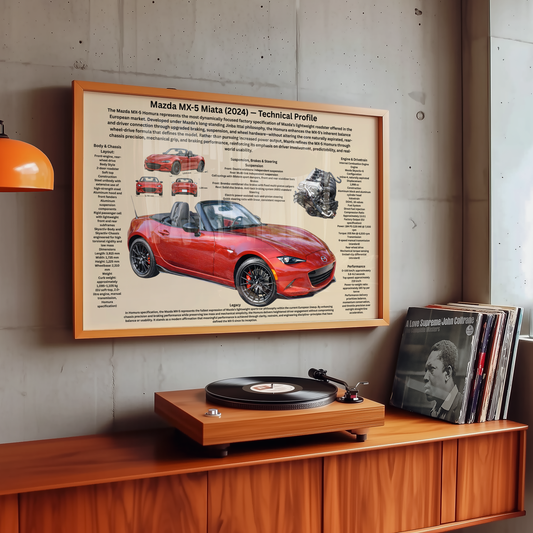 Lightweight Roadster Poster – Technical & Historical Profile (2024)