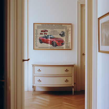 Mazda MX-5 Miata Poster – Technisches & Historisches Profil (2024)