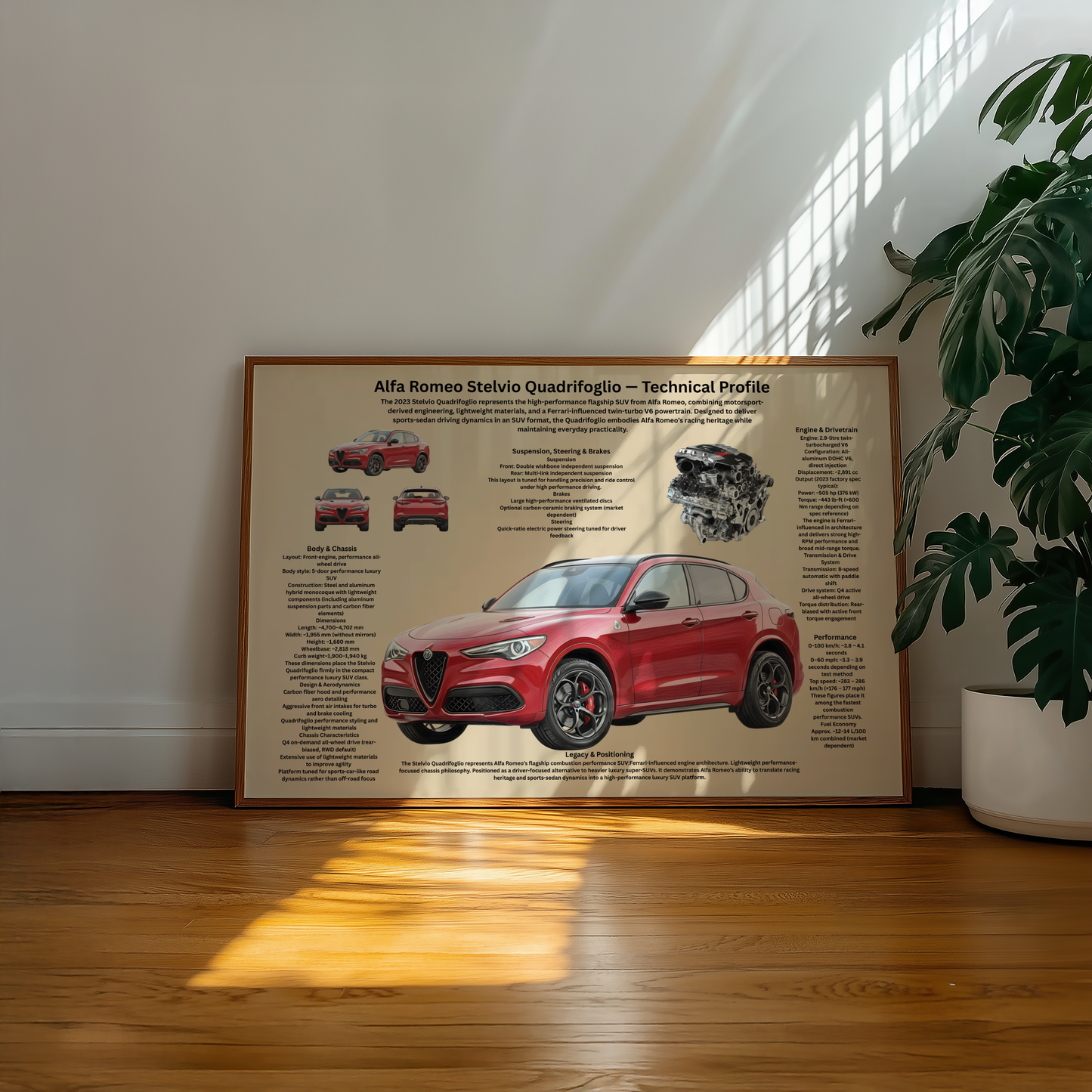 Italian Lightweight Sports Car Poster – Technical & Historical Profile