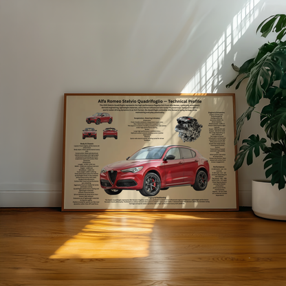 Italian Lightweight Sports Car Poster – Technical & Historical Profile