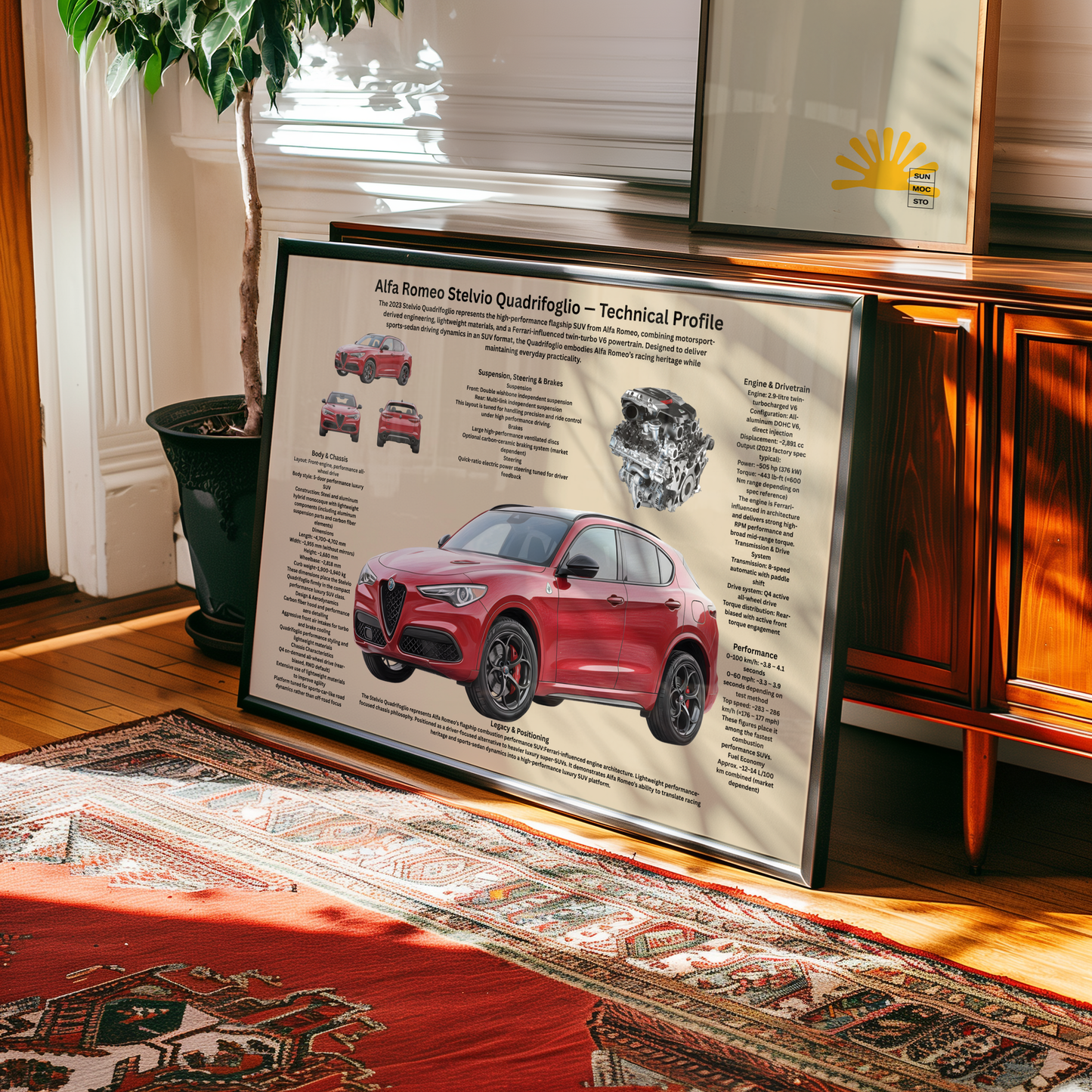 Italian Lightweight Sports Car Poster – Technical & Historical Profile