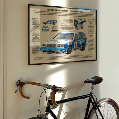 Volvo 850 Kombi BTCC Poster (1994) – Technisches & Historisches Profil